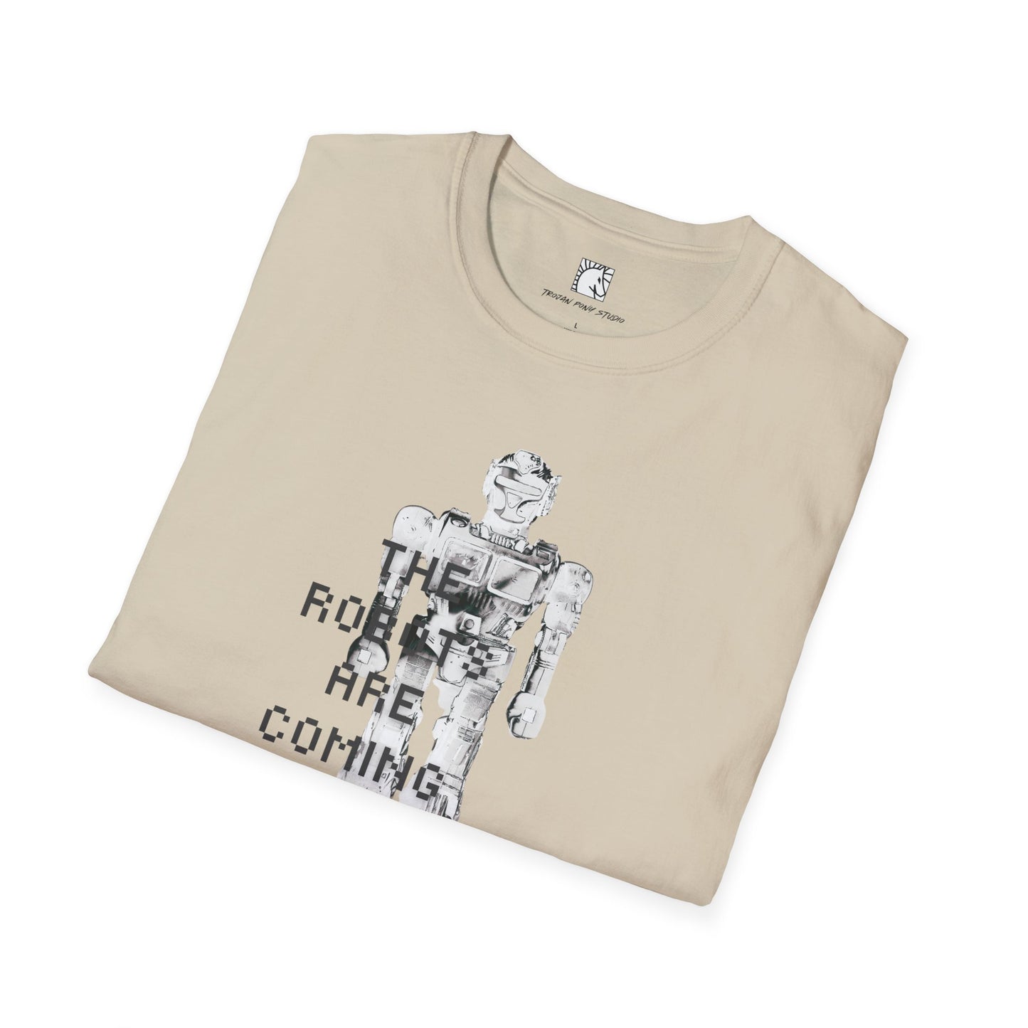 The Robots Are Coming Blk Digi Block T Shirt