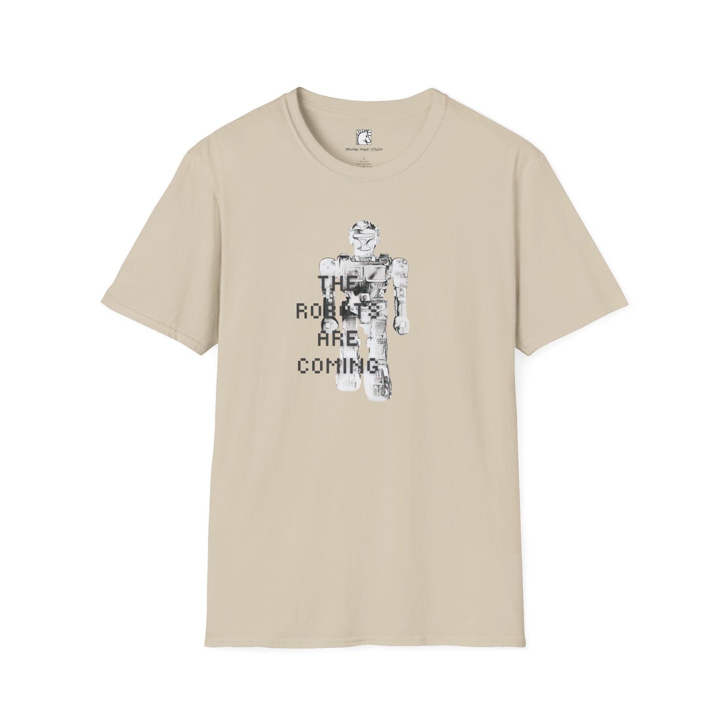 The Robots Are Coming Blk Digi Block T Shirt