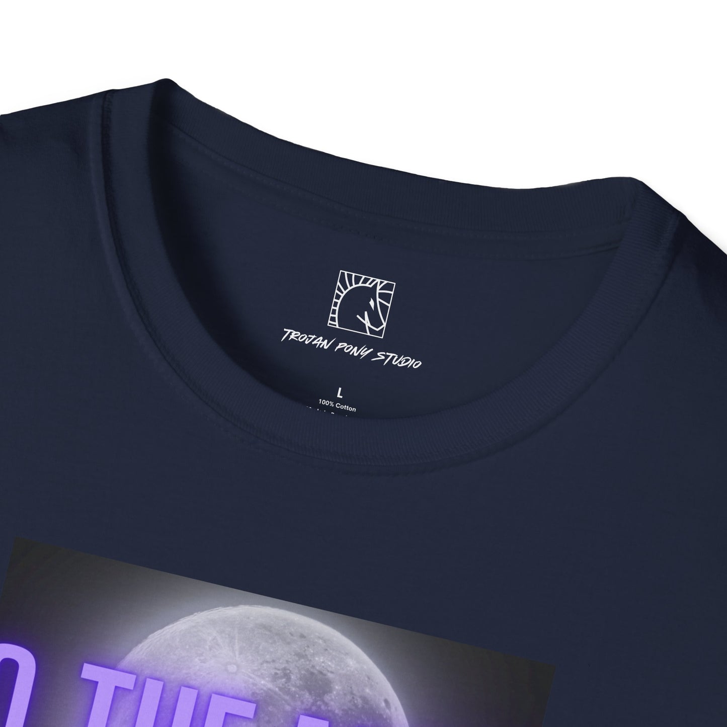 To The Moon Purple Glow T Shirt