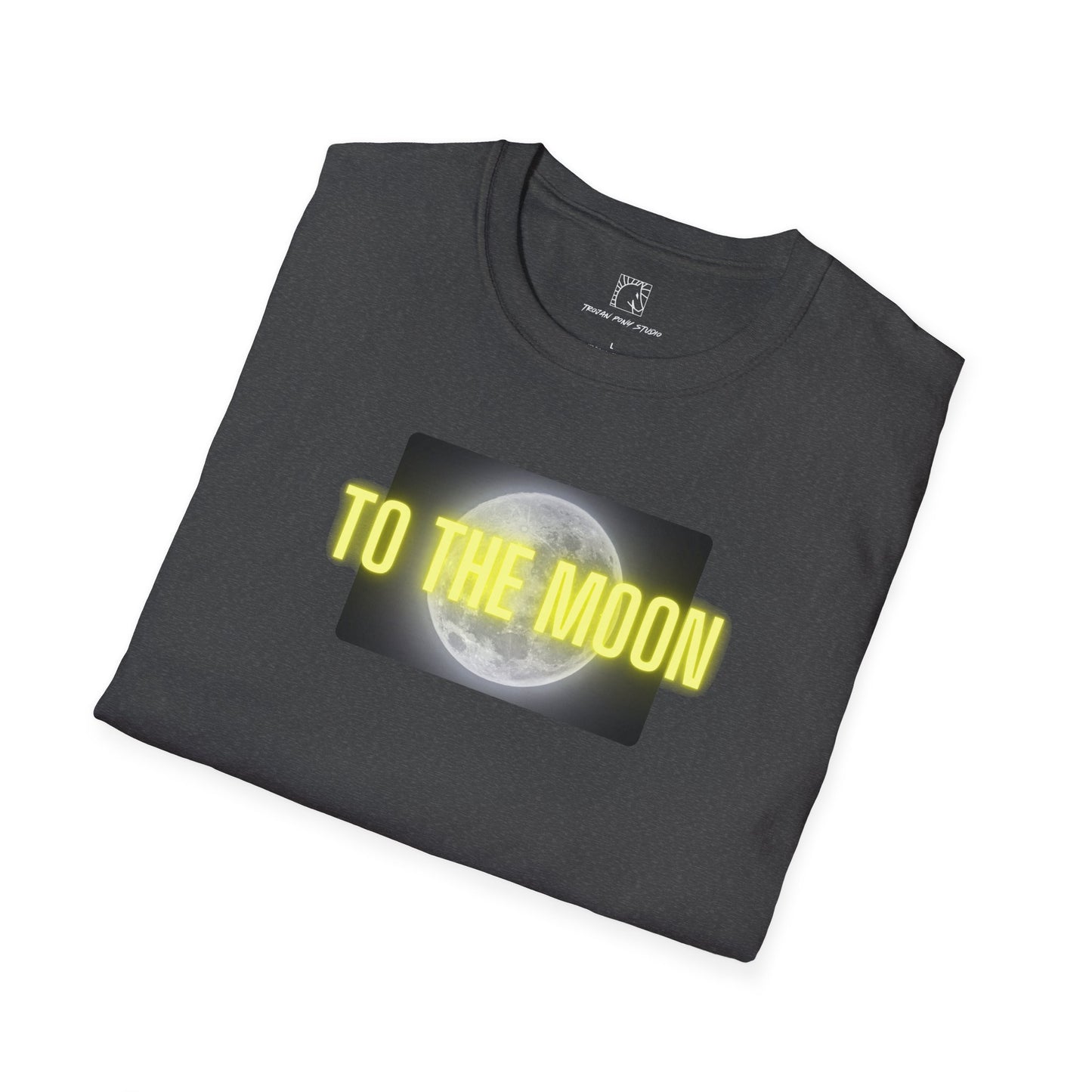To The Moon Yellow Glow T Shirt