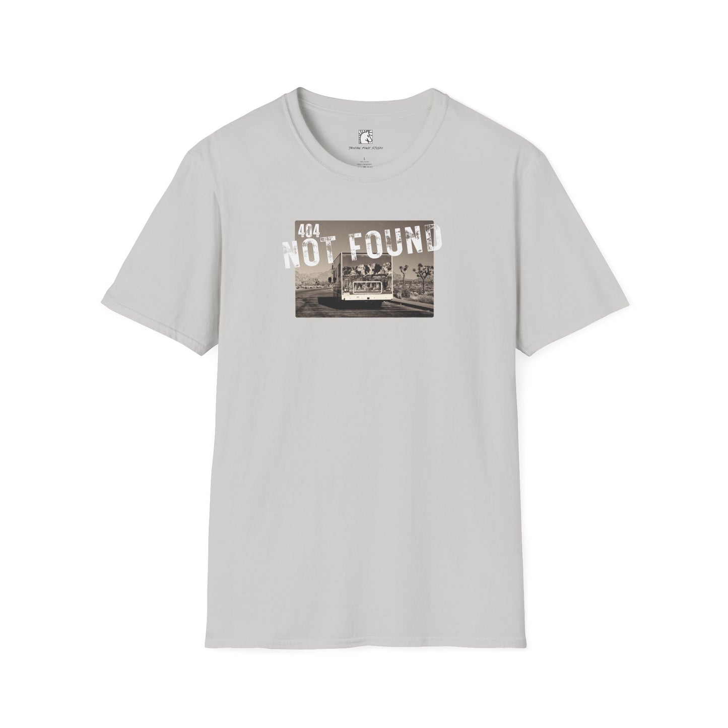 404 Not Found Block Stamp T Shirt