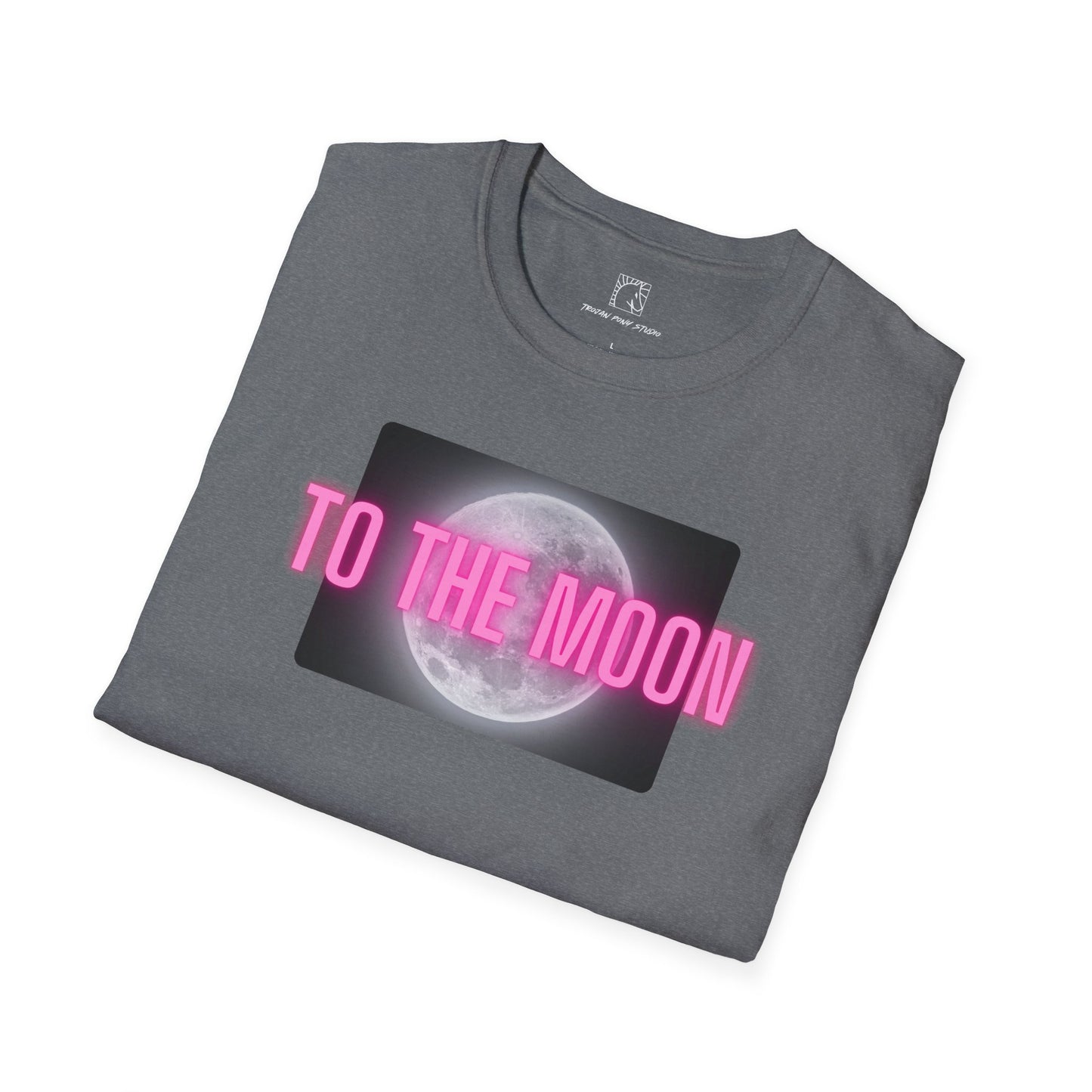 To the Moon Pink Glow T Shirt