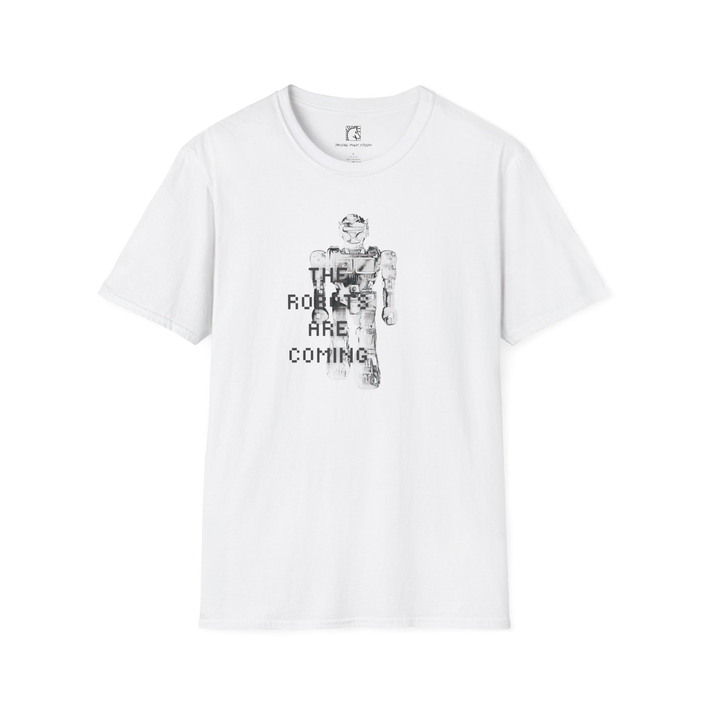 The Robots Are Coming Blk Digi Block T Shirt