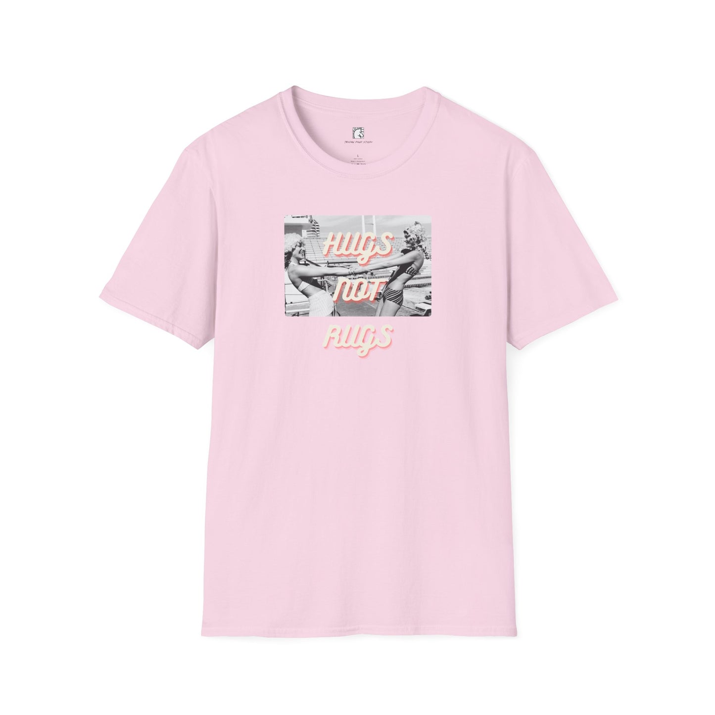 Hugs Not Rugs Two Girls Ice Cream T Shirt