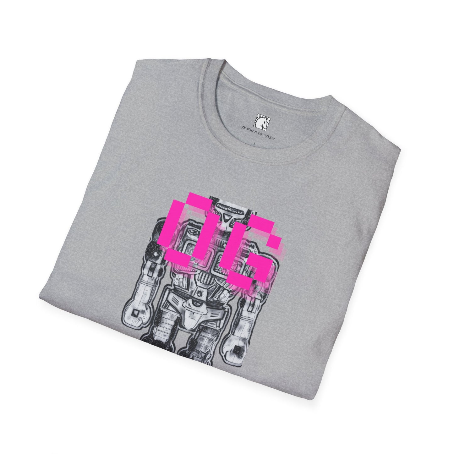 OG Robot Neon Pink Block T Shirt