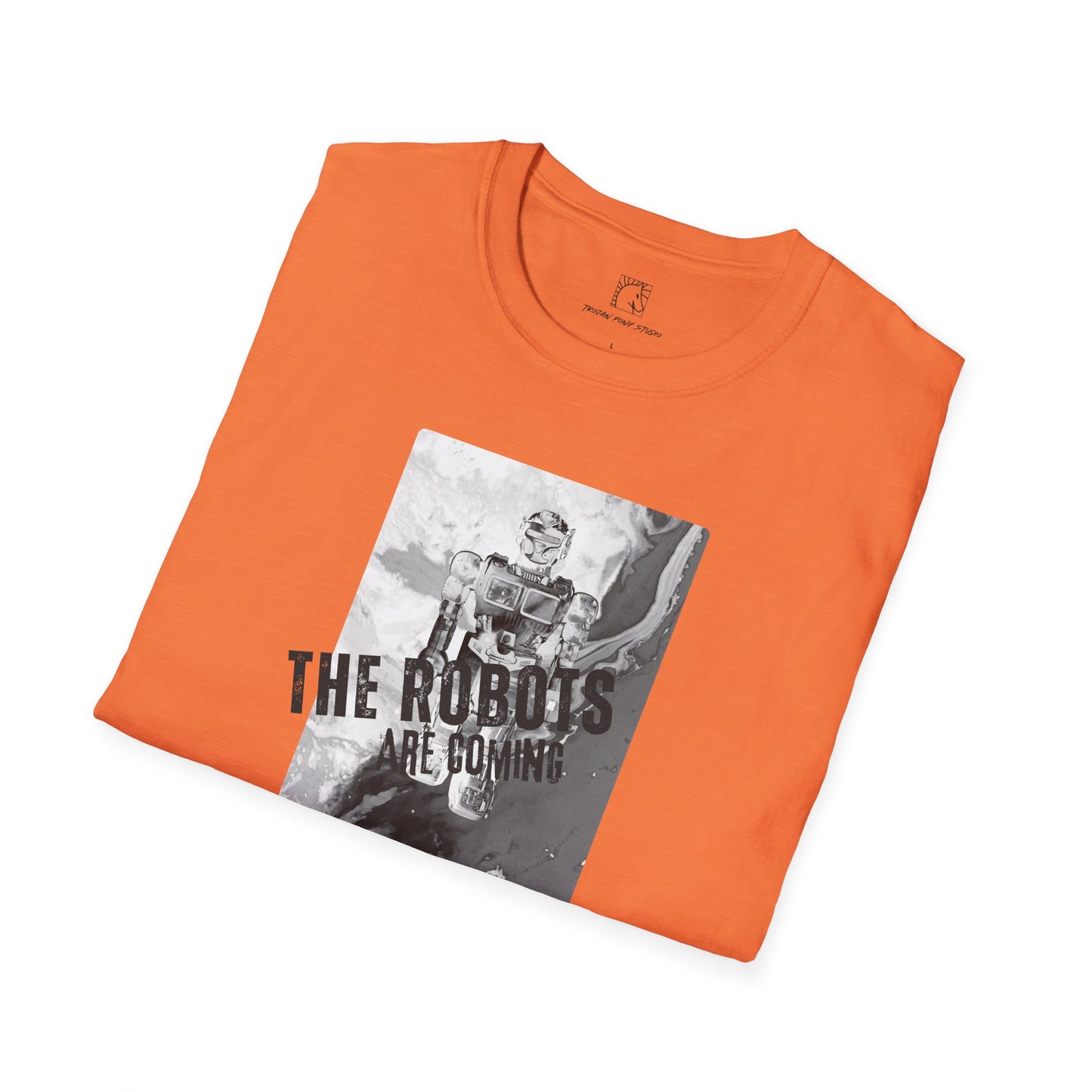The Robots are Coming Block Stamp T Shirt