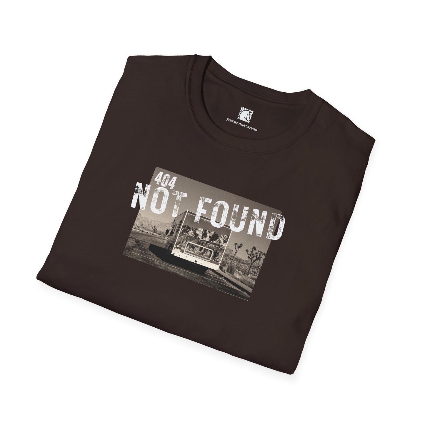 404 Not Found Block Stamp T Shirt