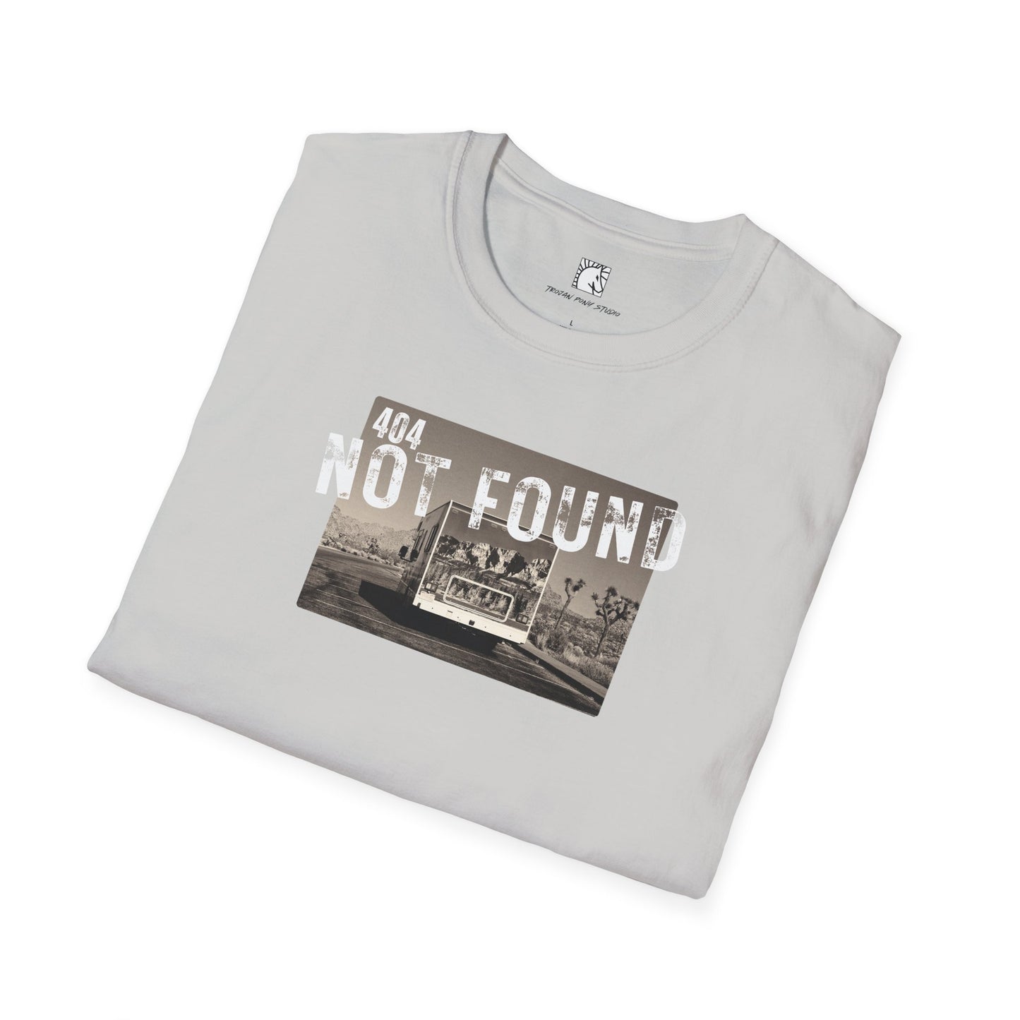 404 Not Found Block Stamp T Shirt