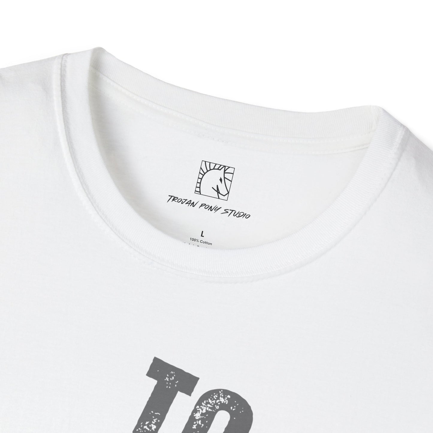 To The Moon Graphic Block Stack T Shirt