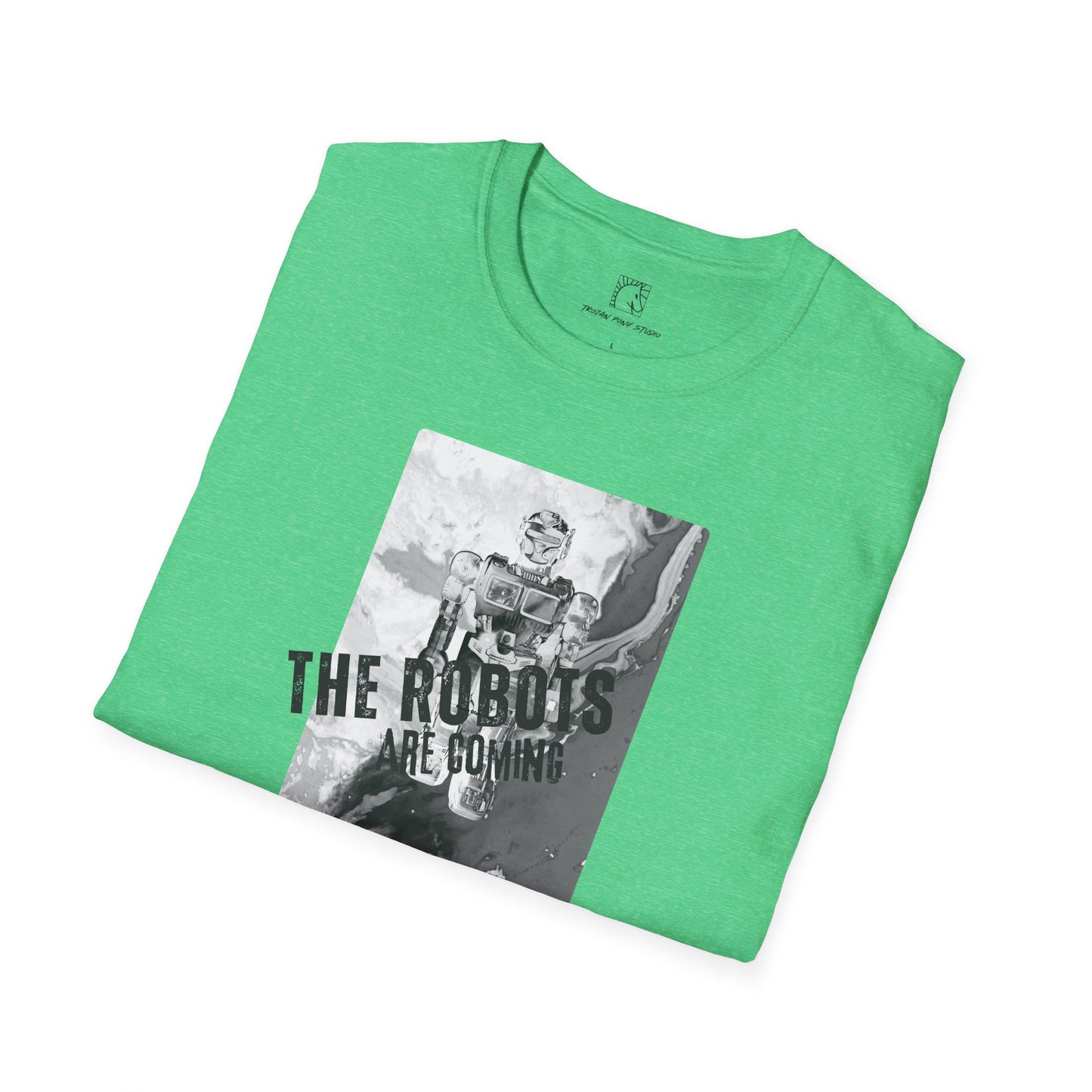The Robots are Coming Block Stamp T Shirt