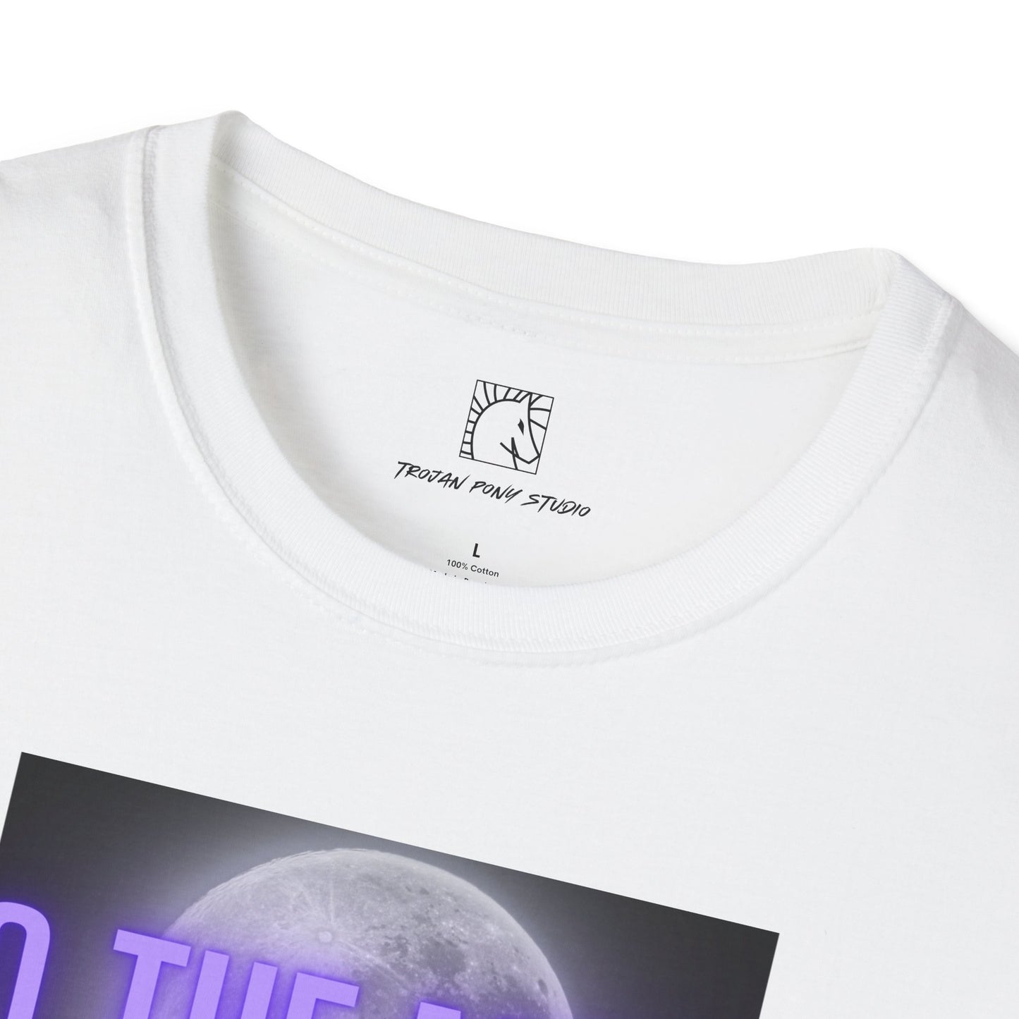 To The Moon Purple Glow T Shirt