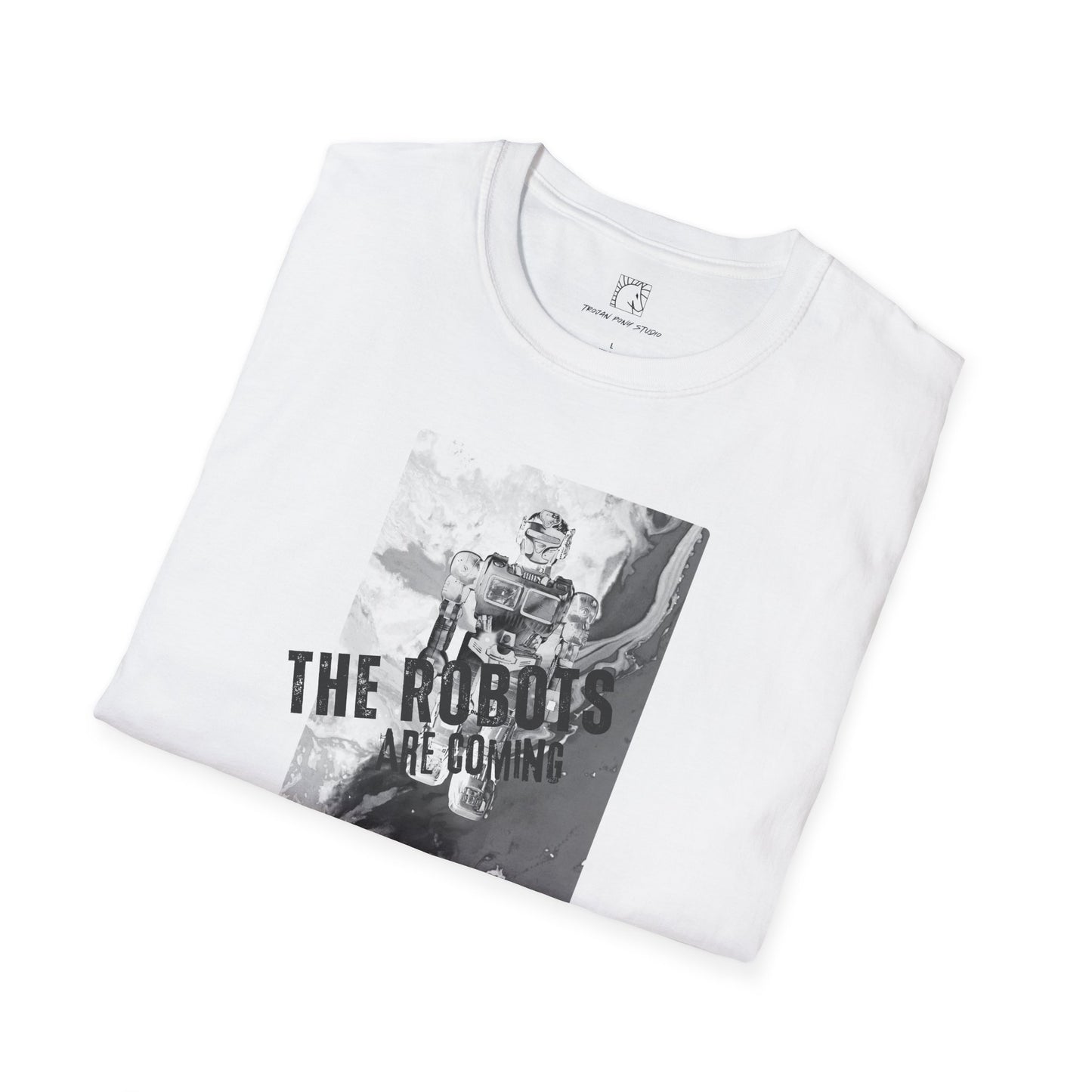 The Robots are Coming Block Stamp T Shirt