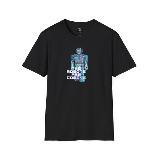 The Robots Are Coming Turquoise T-Shirt