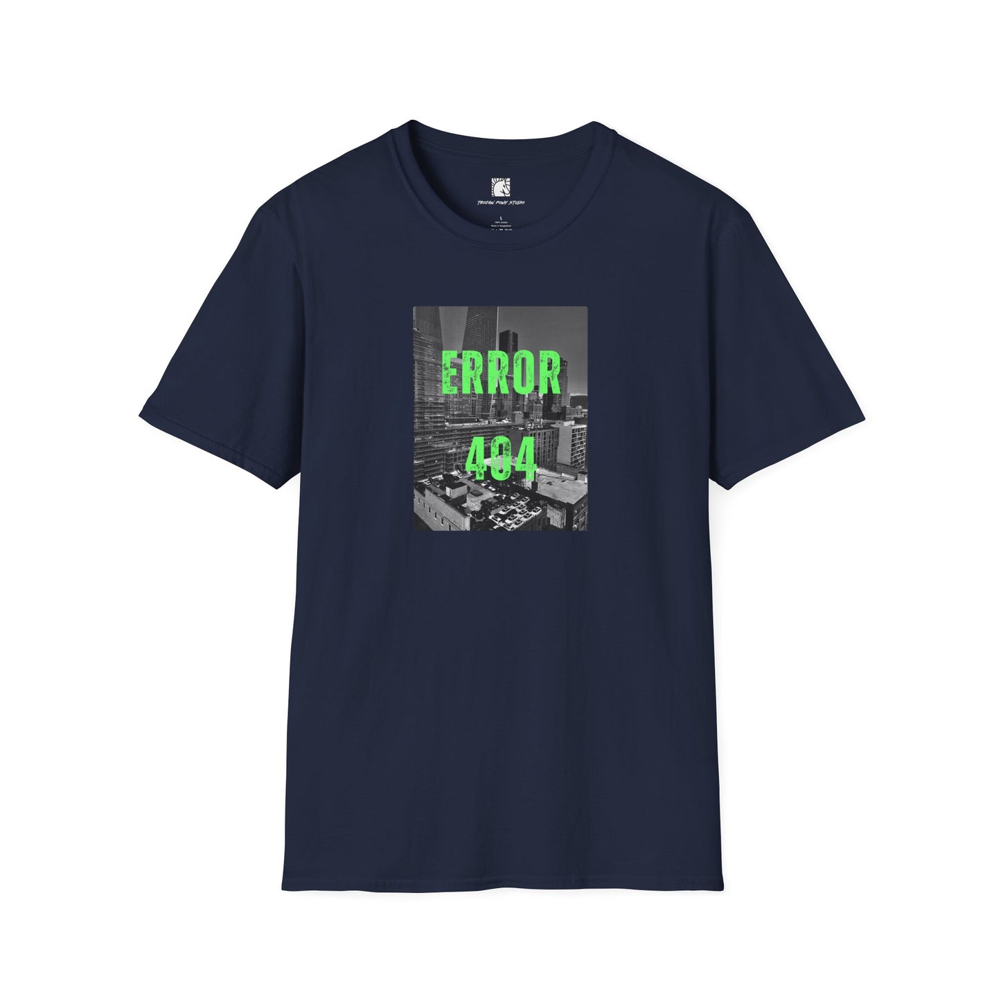 Error 404 Neon Green Block T-Shirt
