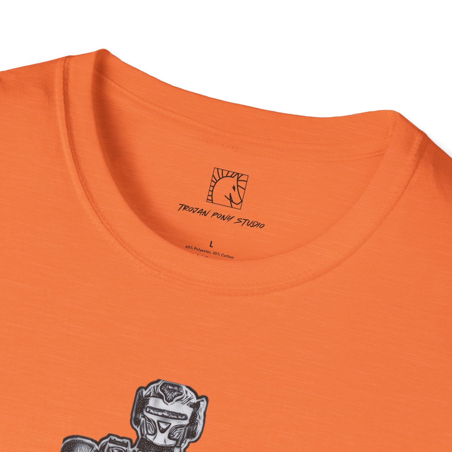 The Robots Are Coming Fluro Green Block T-Shirt
