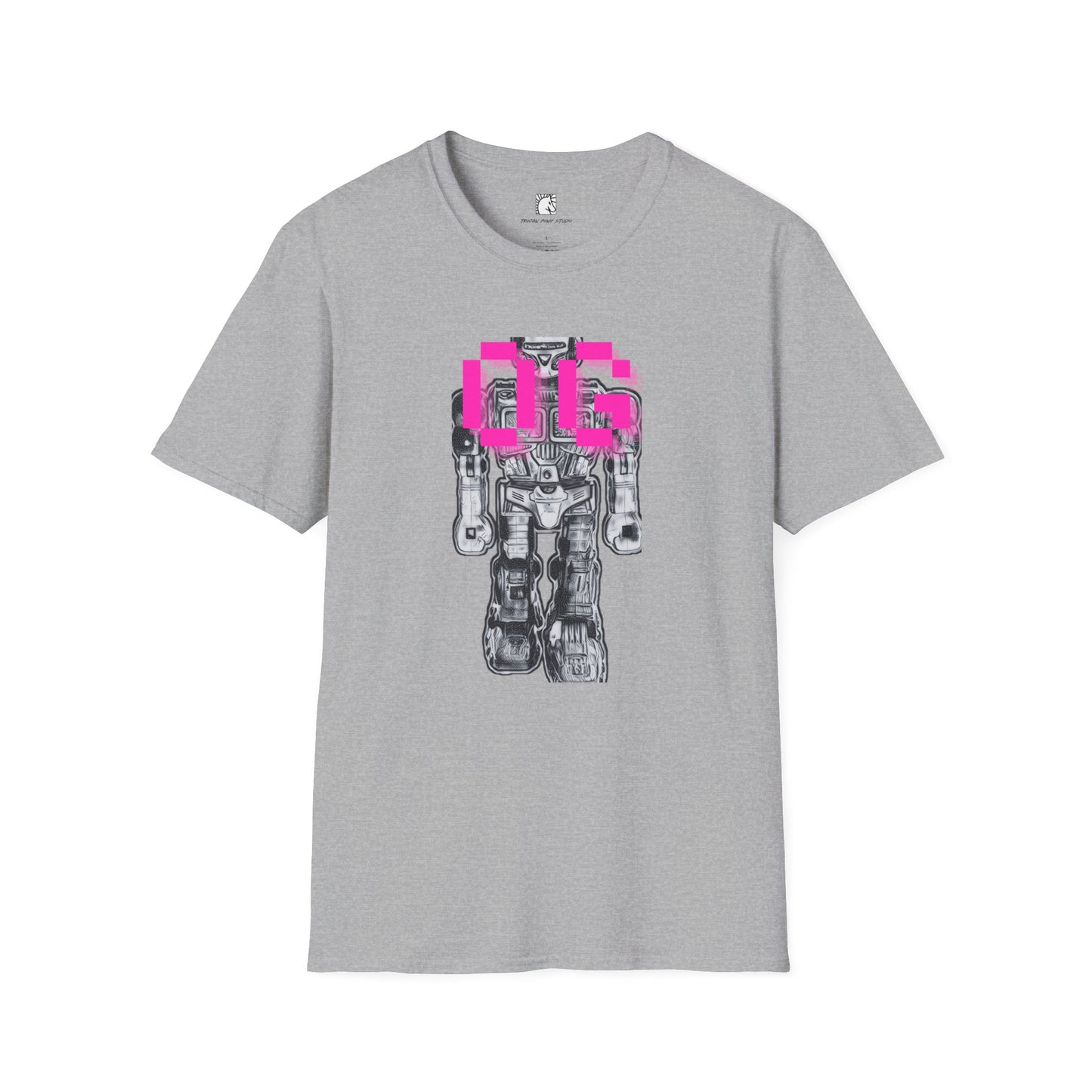 OG Robot Neon Pink Block T Shirt