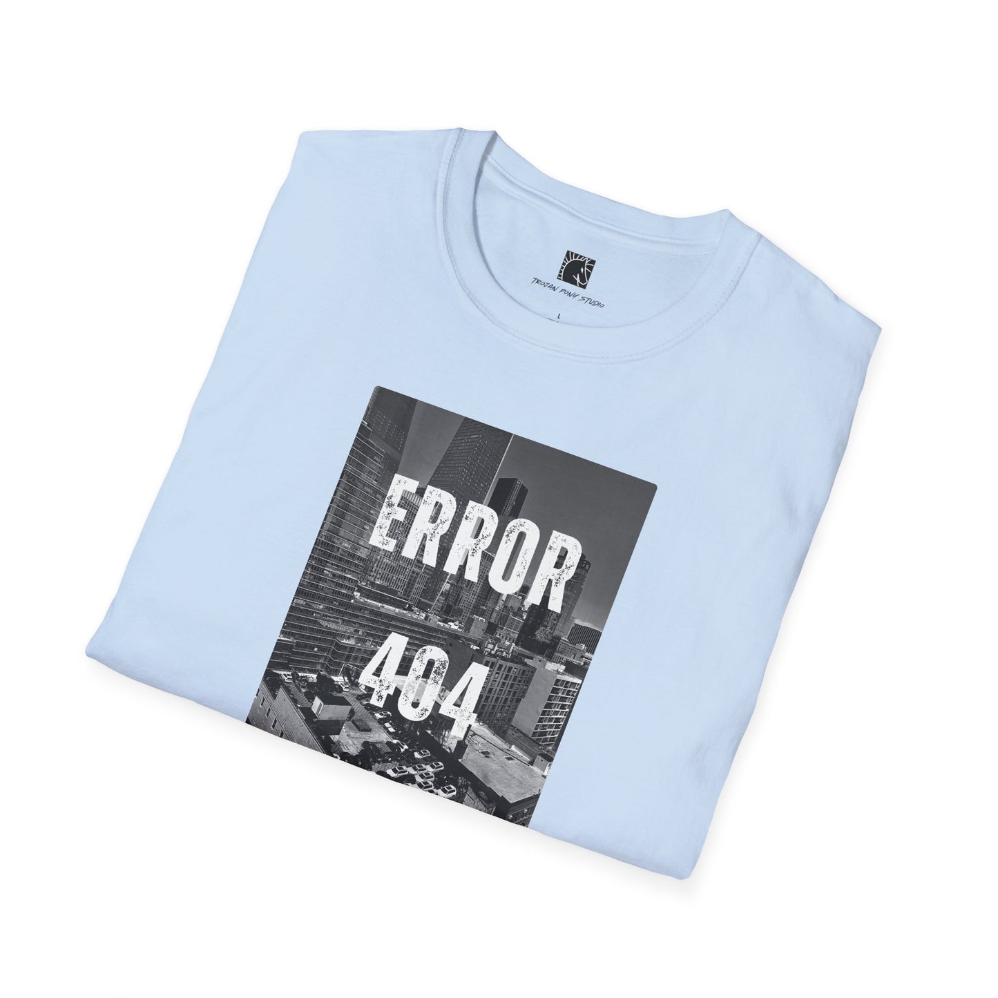 Error 404 Black Text T Shirt