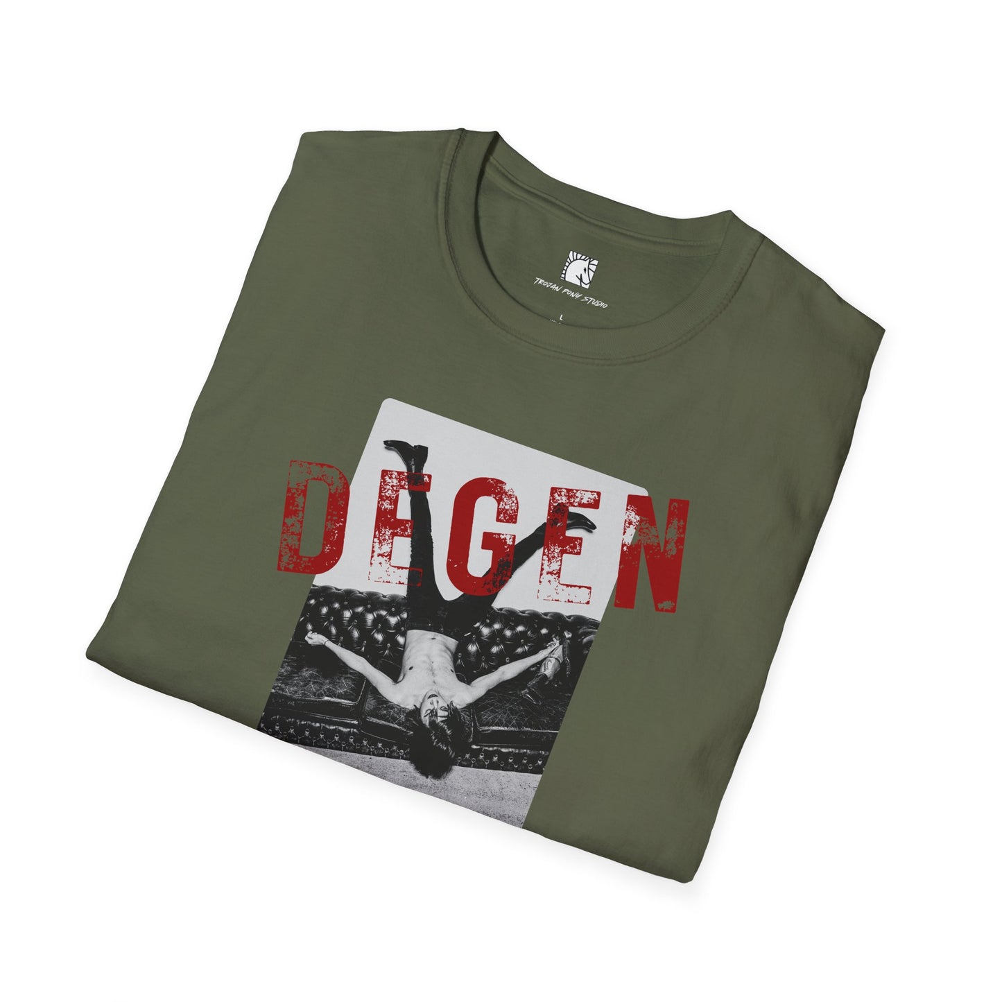 Degen Red Block Stamp T Shirt