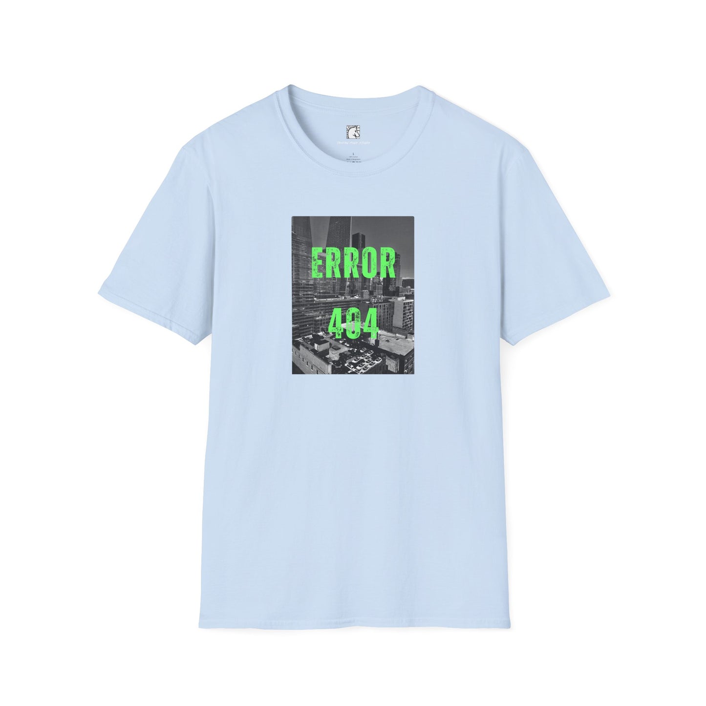 Error 404 Neon Green Block T-Shirt