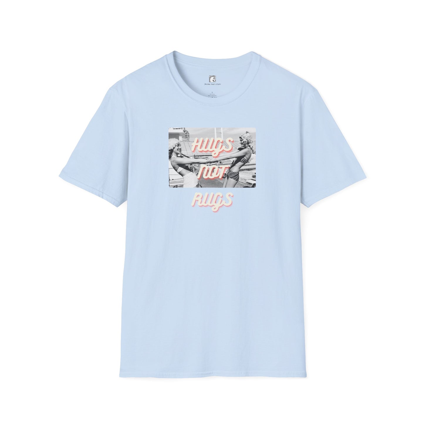 Hugs Not Rugs Two Girls Ice Cream T Shirt