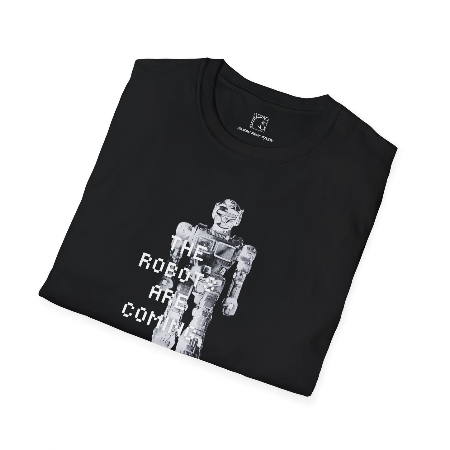 The Robots Are Coming Wht Digi Block T Shirt