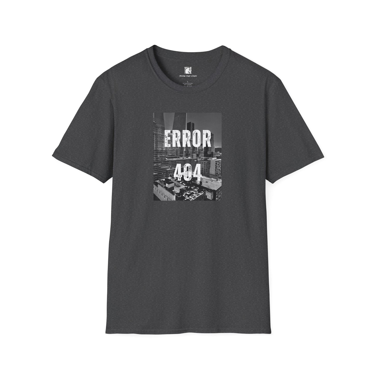 Error 404 Black Text T Shirt