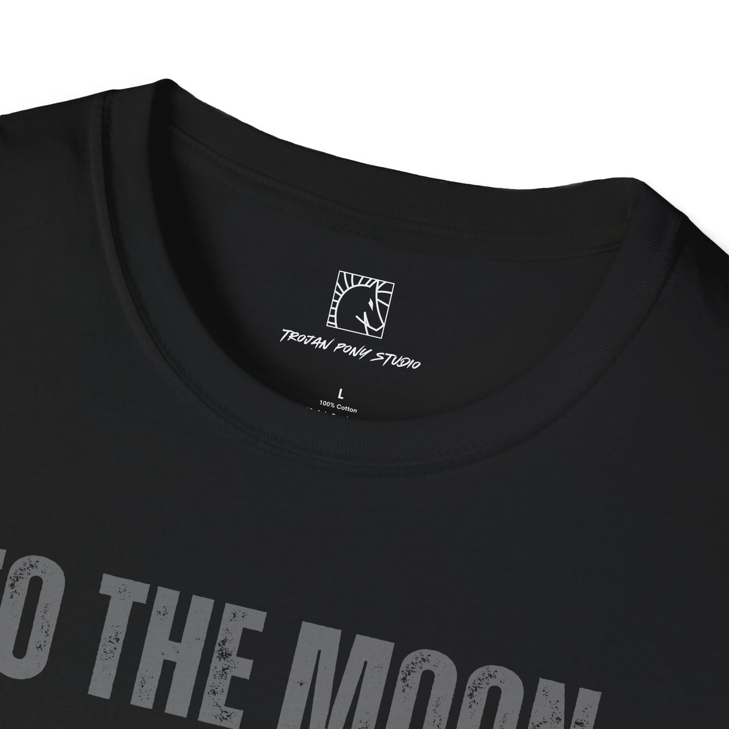 To The Moon Distressed T Shirt