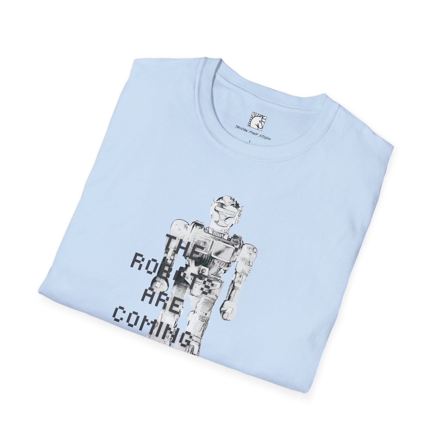 The Robots Are Coming Blk Digi Block T Shirt