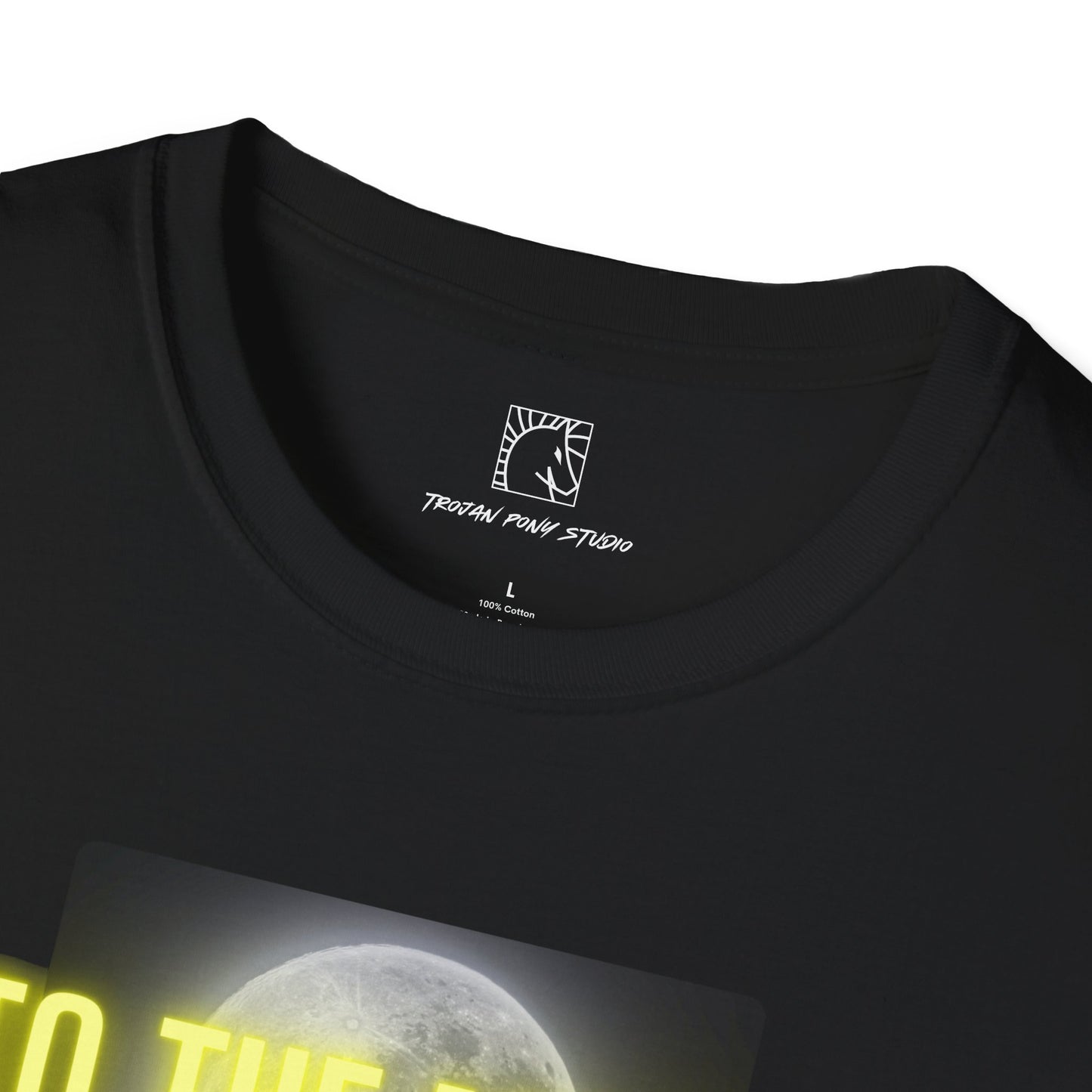 To The Moon Yellow Glow T Shirt