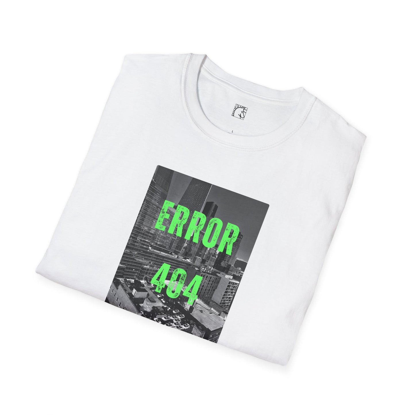Error 404 Neon Green Block T-Shirt
