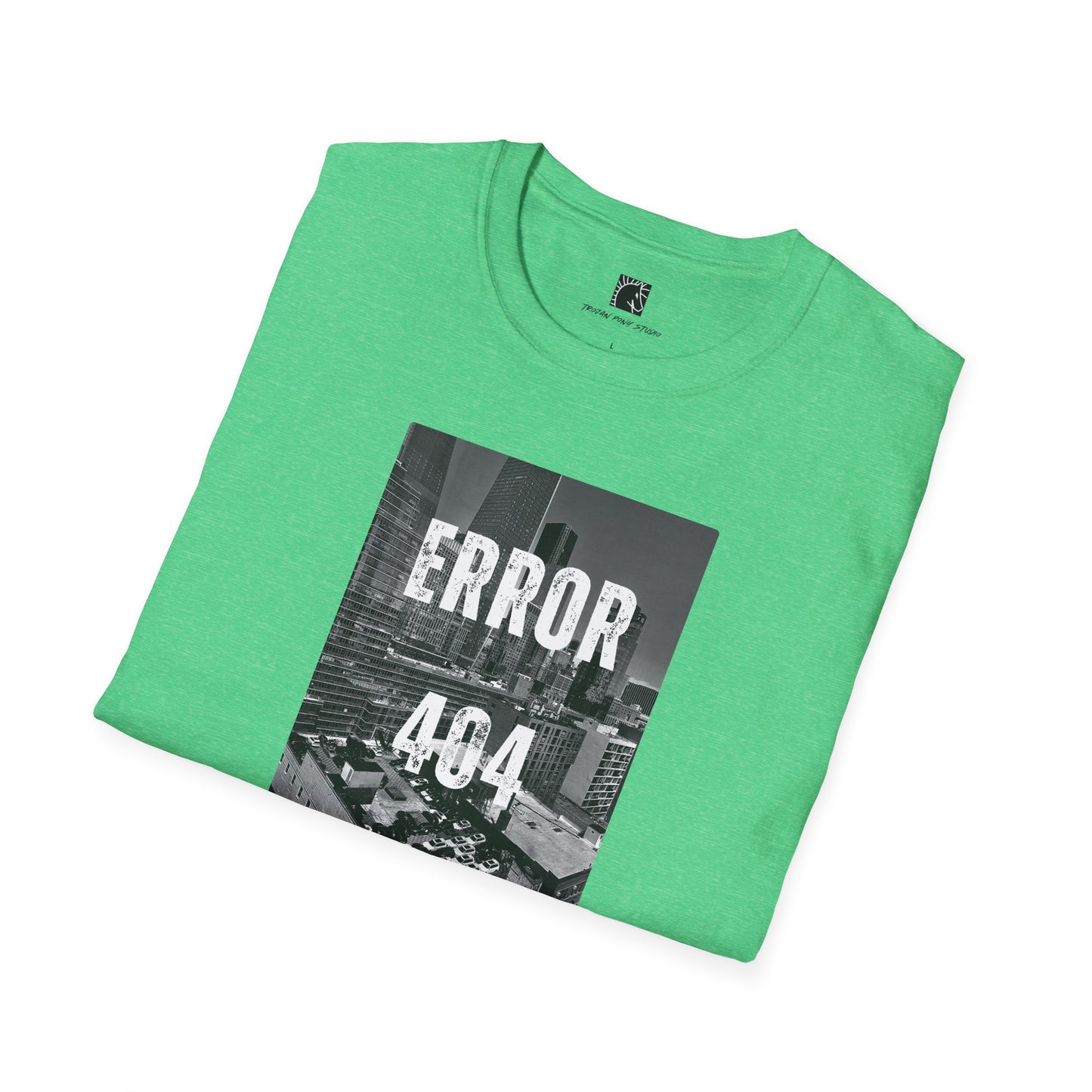 Error 404 Black Text T Shirt