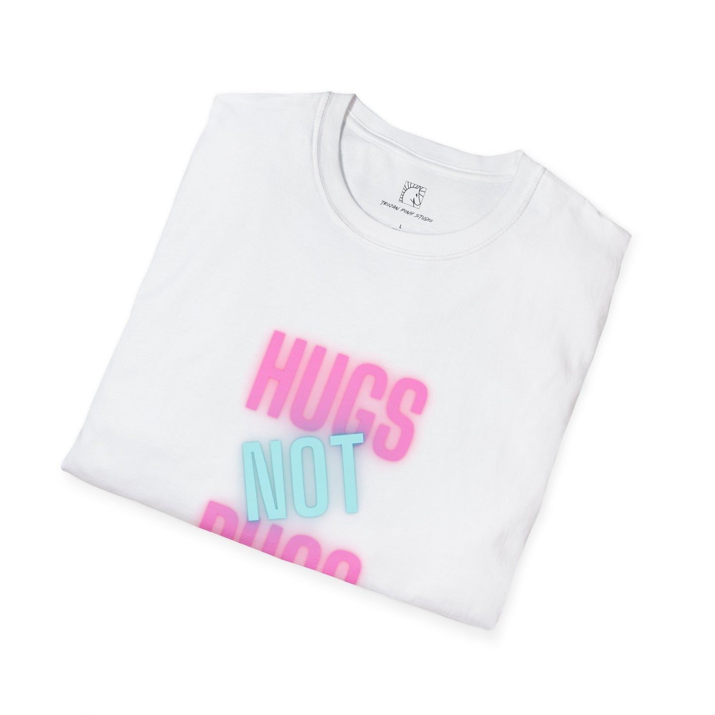Hugs Not Rugs Neon T Shirt