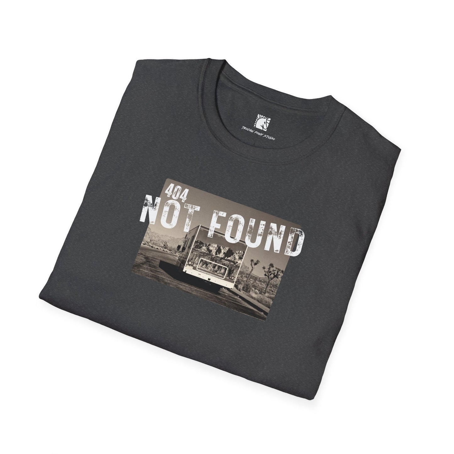 404 Not Found Block Stamp T Shirt