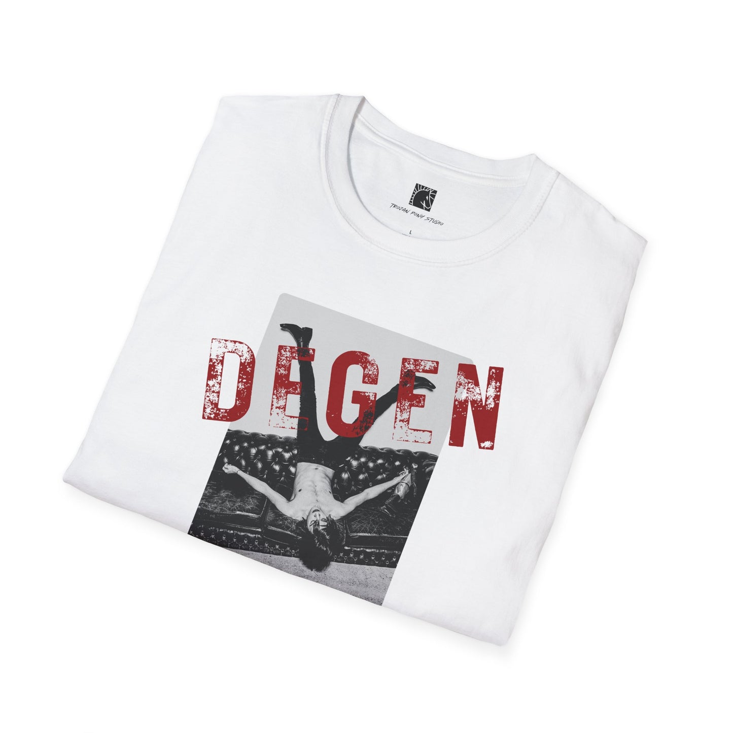 Degen Red Block Stamp T Shirt