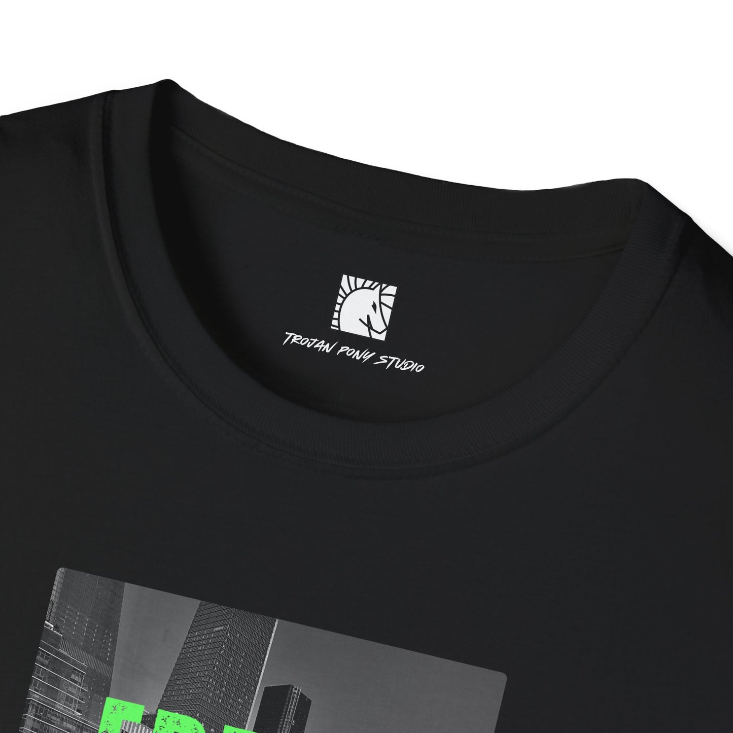 Error 404 Neon Green Block T-Shirt
