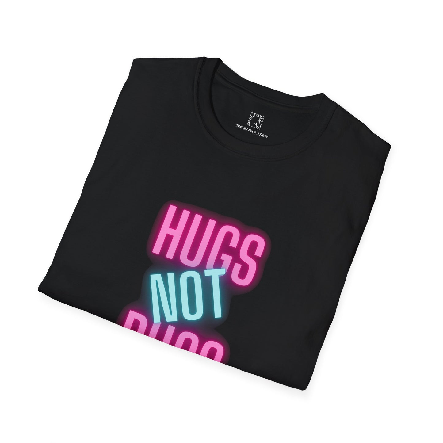 Hugs Not Rugs Neon T Shirt