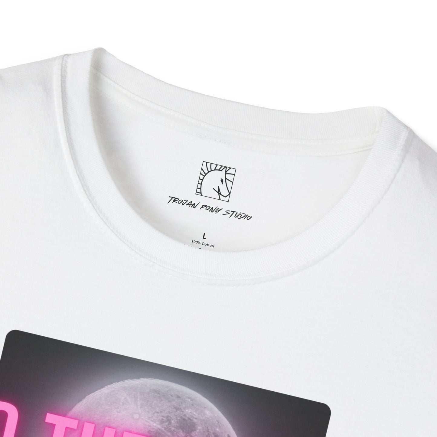 To the Moon Pink Glow T Shirt
