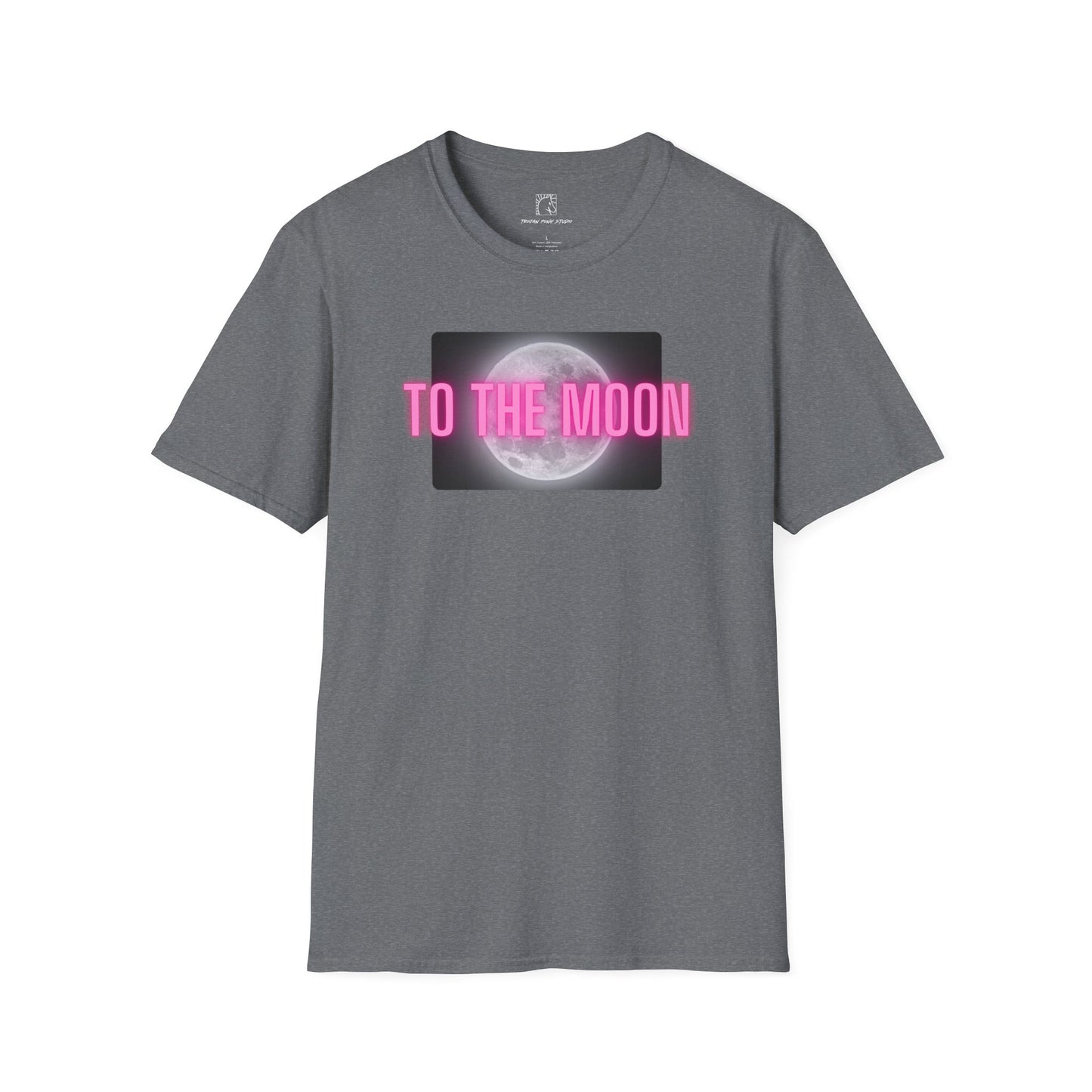 To the Moon Pink Glow T Shirt