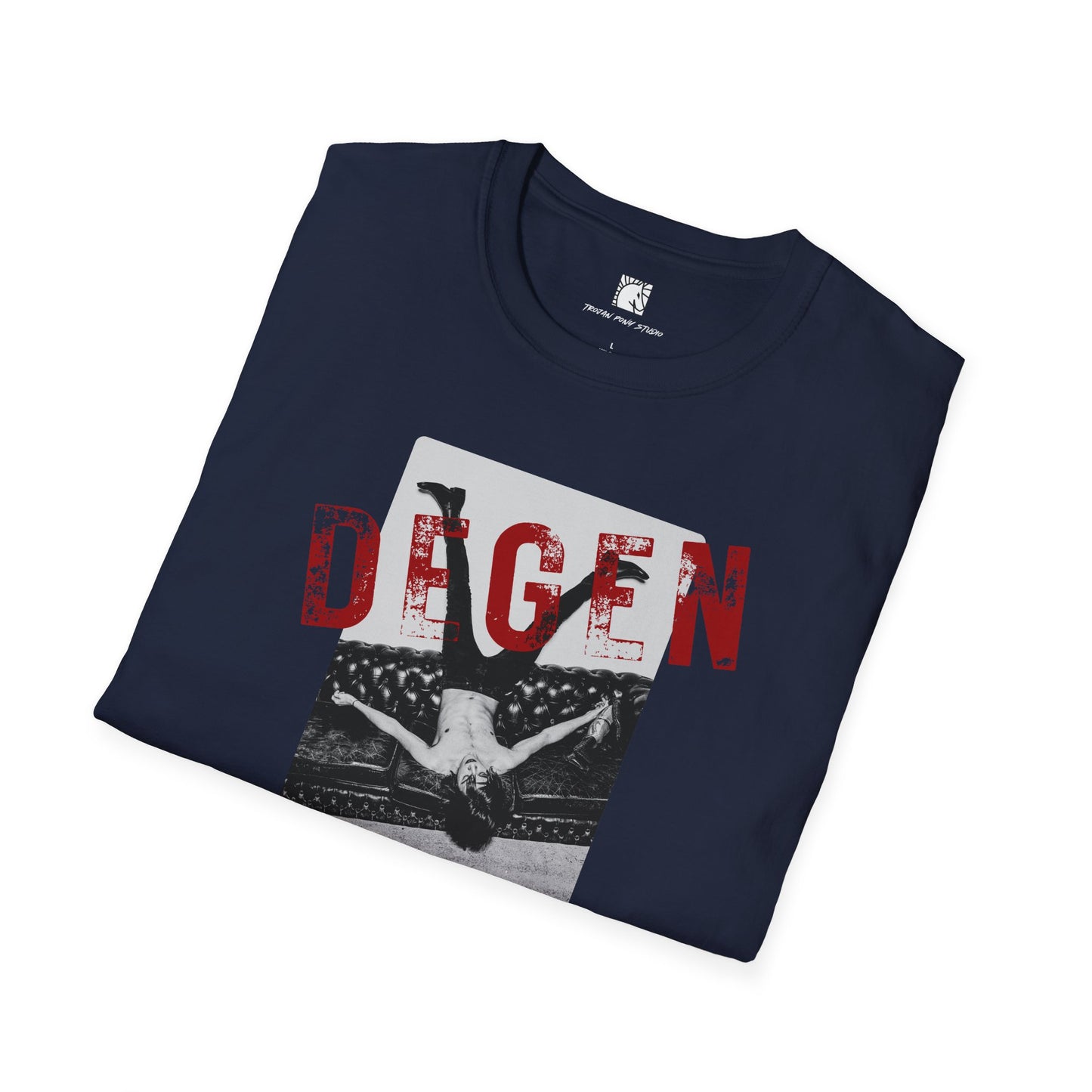 Degen Red Block Stamp T Shirt