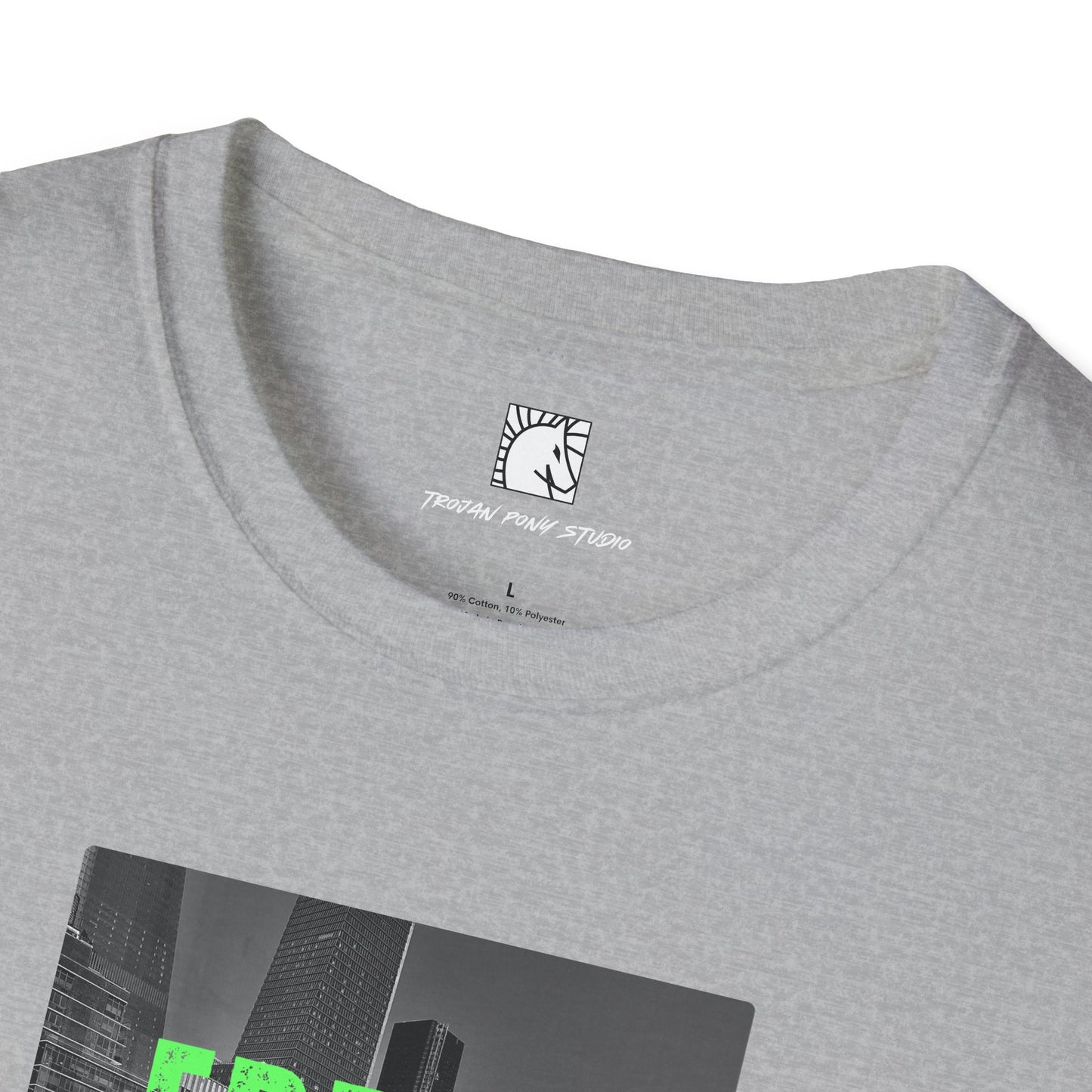 Error 404 Neon Green Block T-Shirt