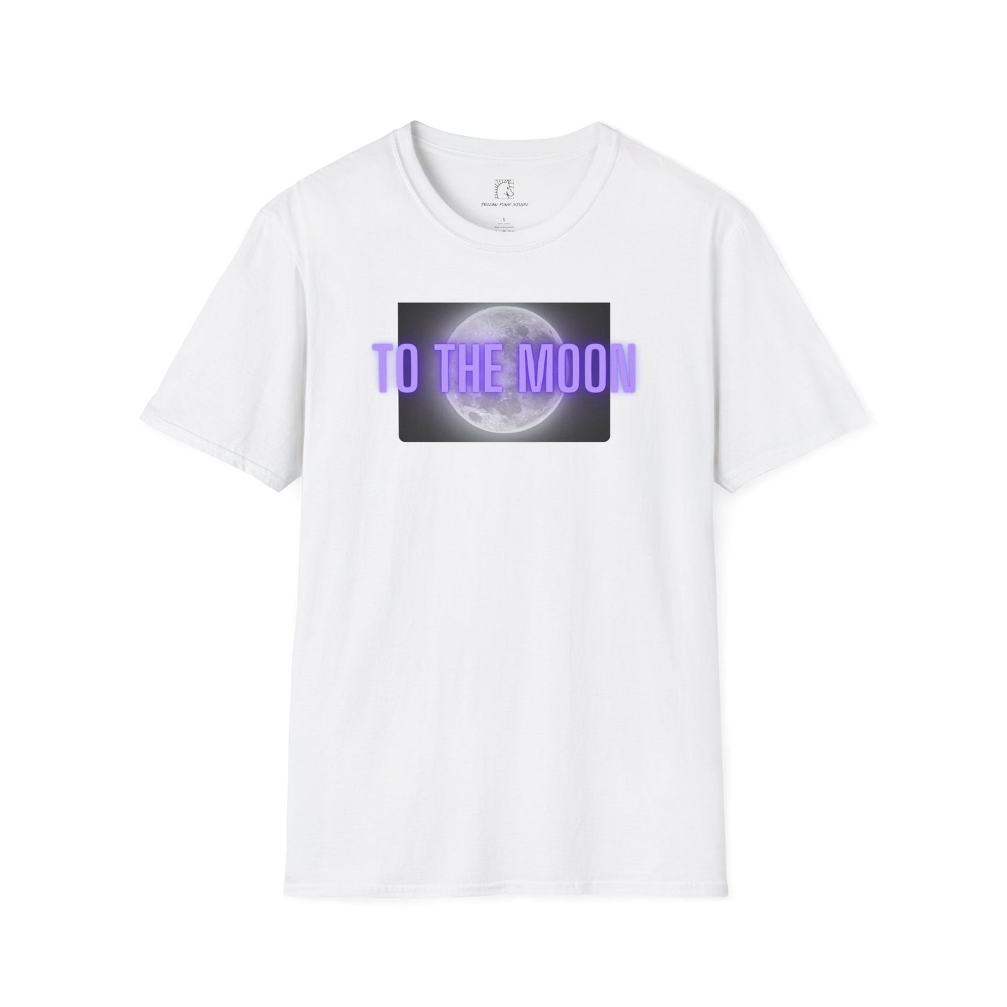 To The Moon Purple Glow T Shirt