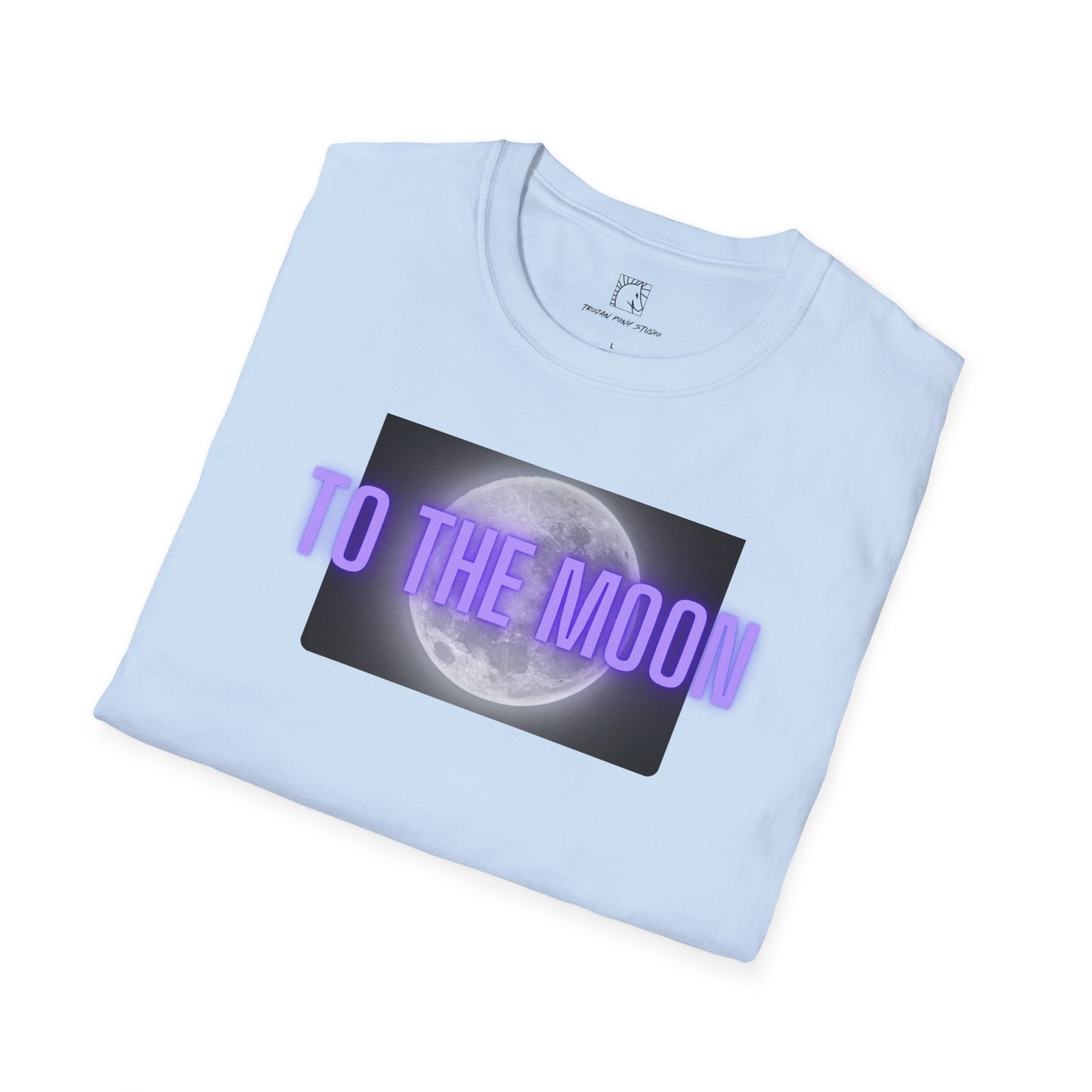 To The Moon Purple Glow T Shirt
