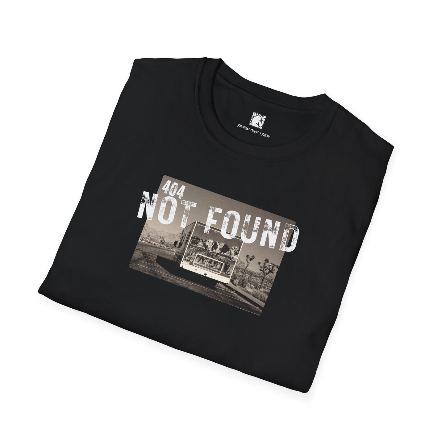 404 Not Found Block Stamp T Shirt
