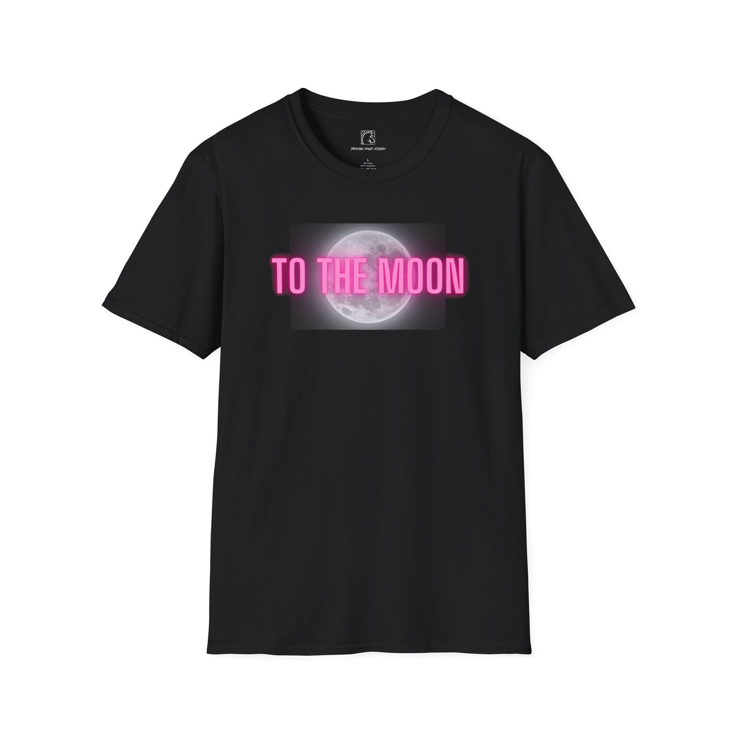 To the Moon Pink Glow T Shirt