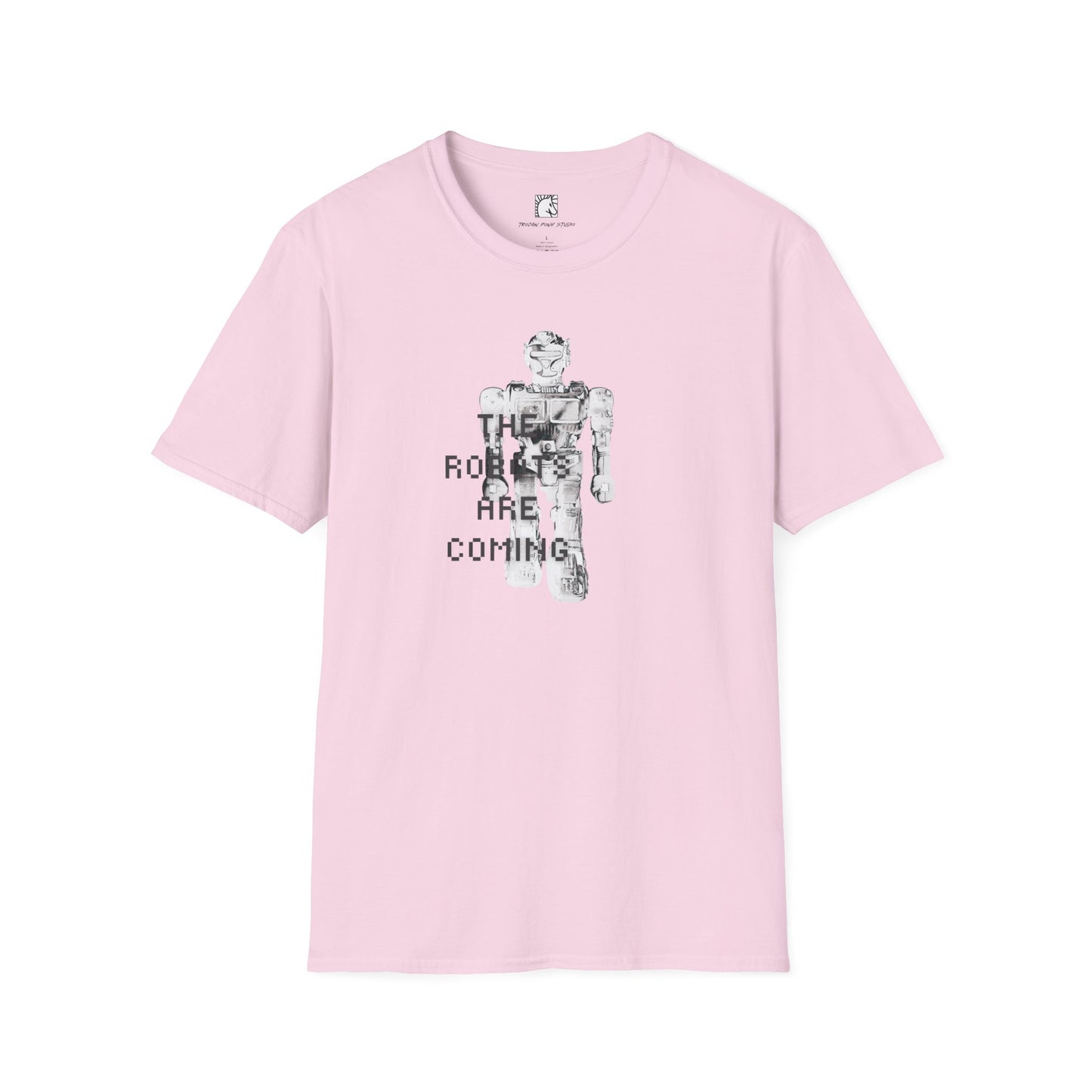 The Robots Are Coming Blk Digi Block T Shirt