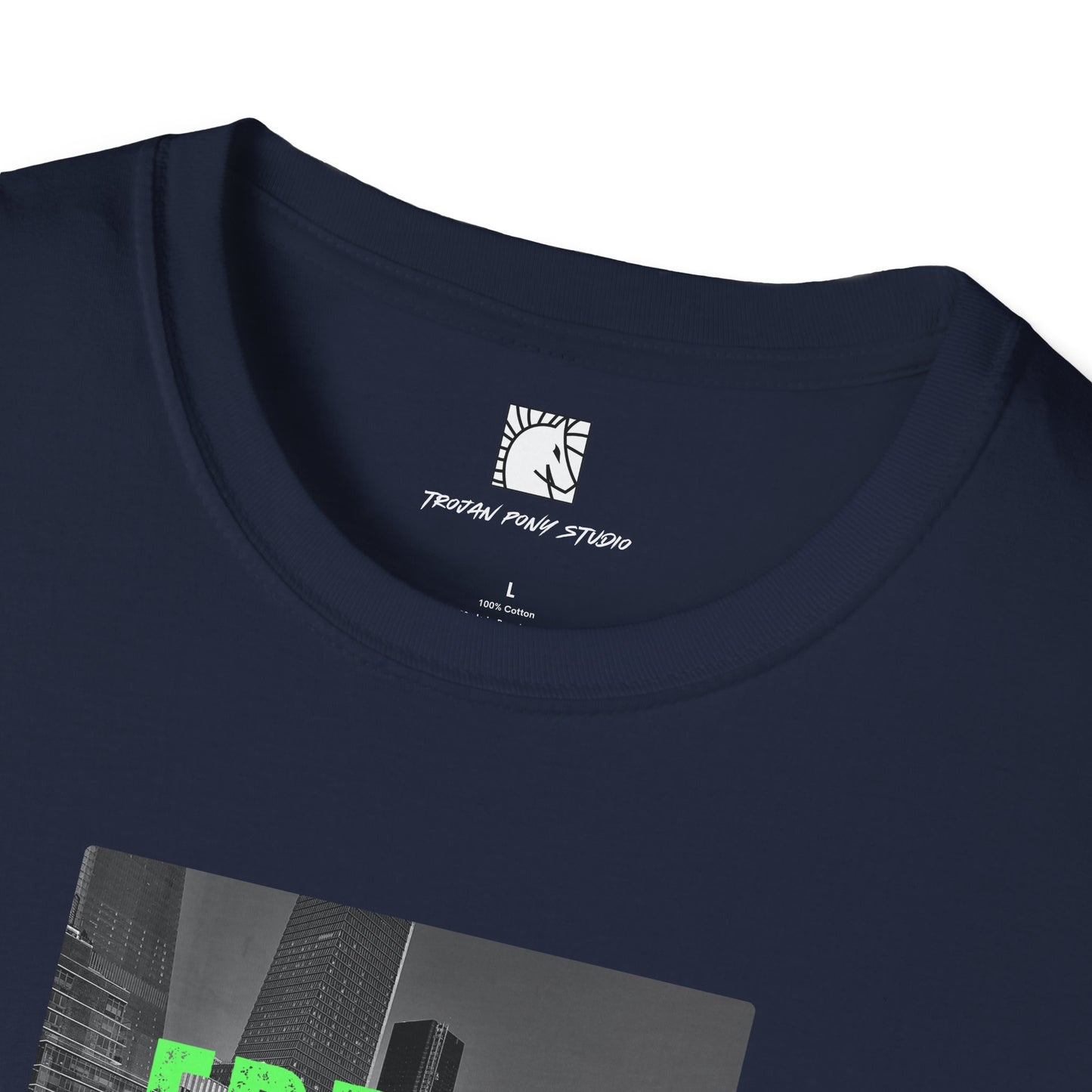 Error 404 Neon Green Block T-Shirt