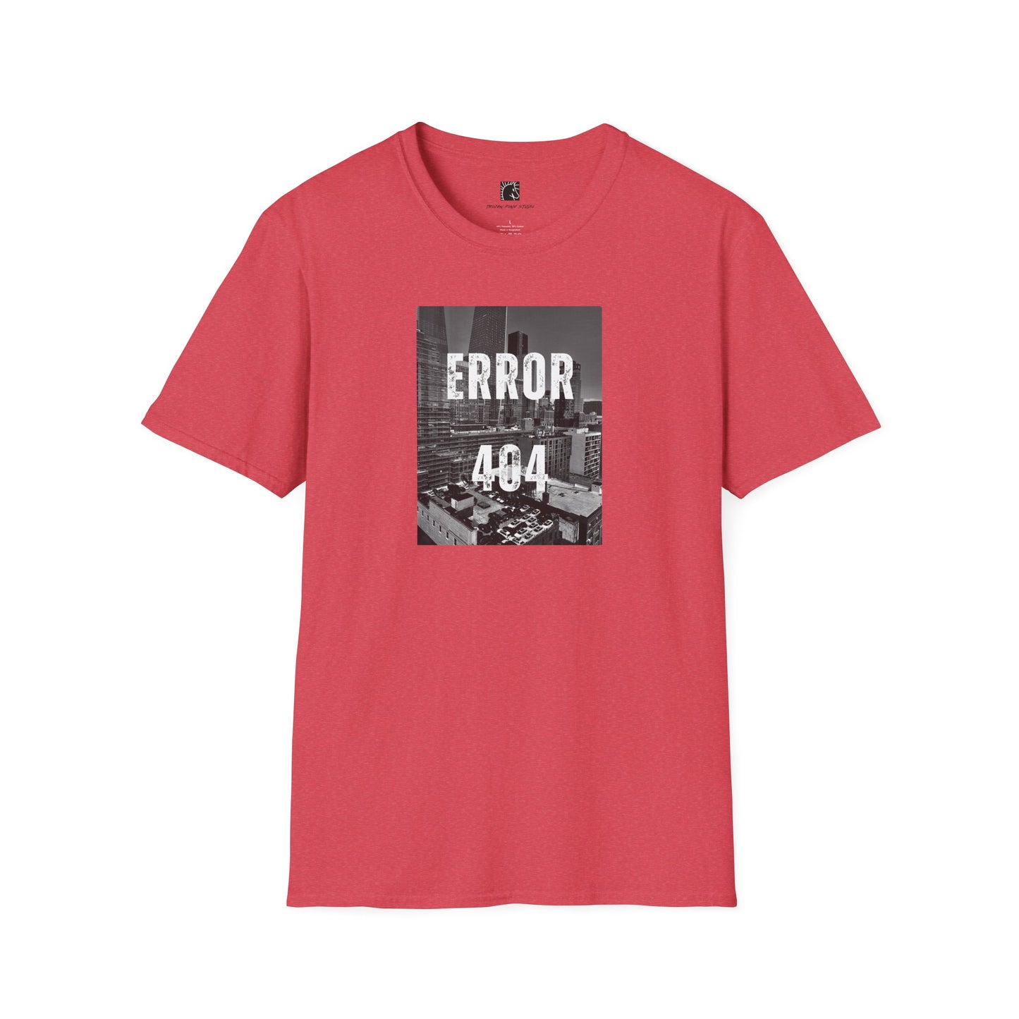 Error 404 Black Text T Shirt