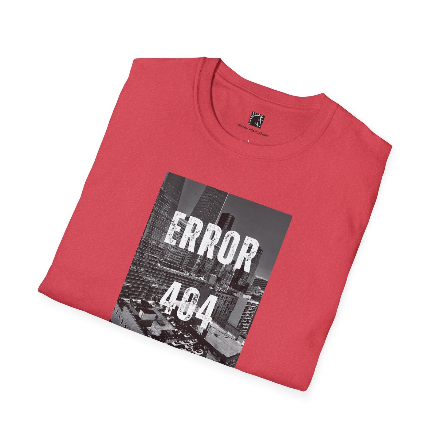 Error 404 Black Text T Shirt