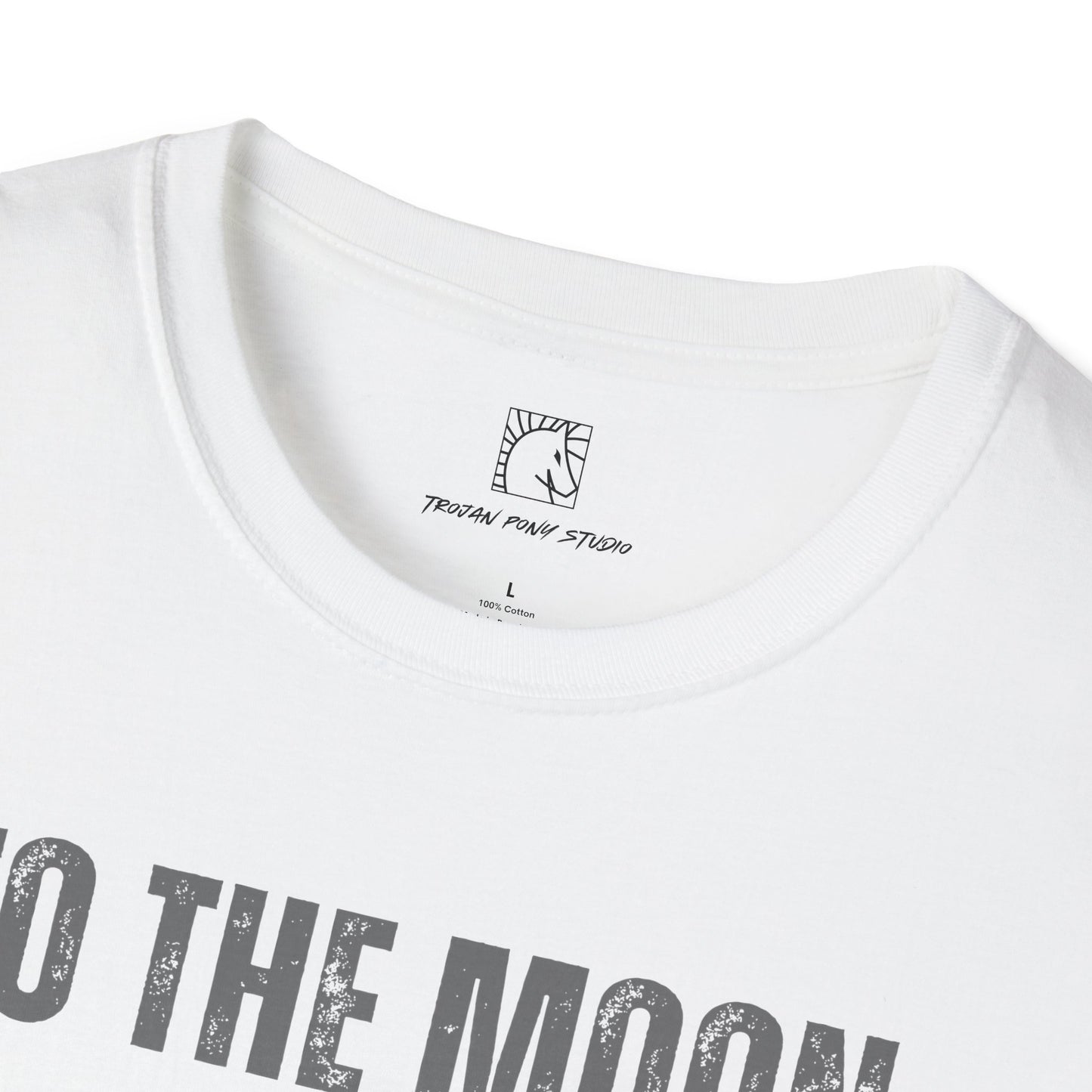 To The Moon Distressed T Shirt