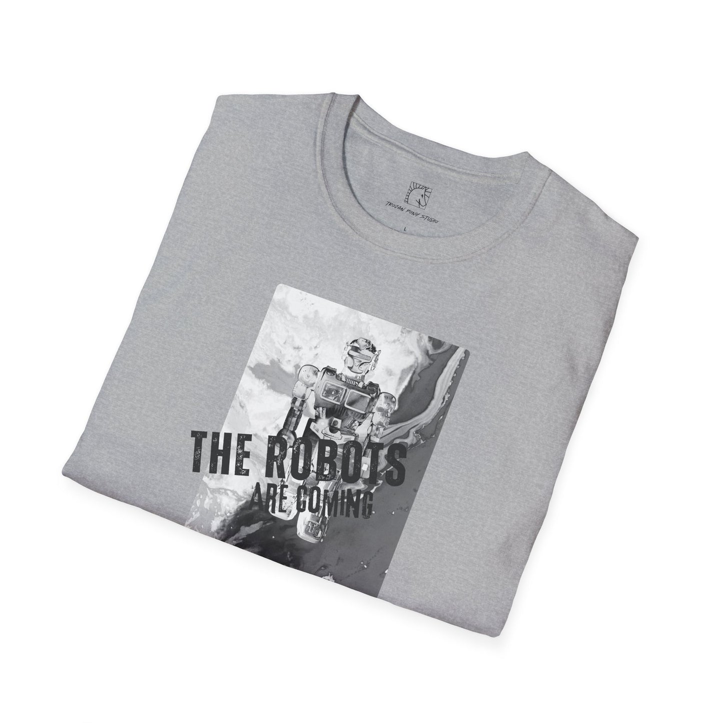 The Robots are Coming Block Stamp T Shirt